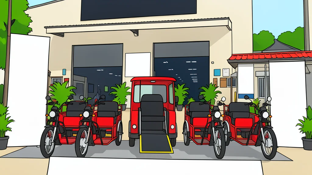 A sleek, modern electric vehicle parked on a smooth, accessible ramp with a gentle slope, emphasizing ease of entry and exit.