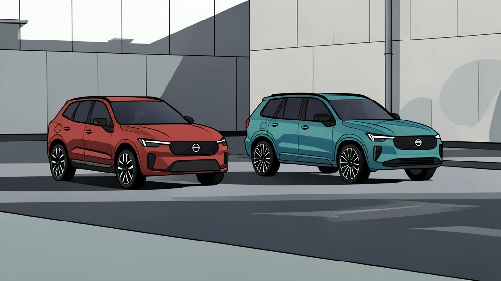 A modern luxury SUV parked on a quiet suburban street with a charging cable connected to a wall box