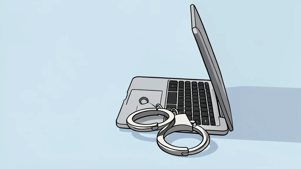 A closed laptop and a smartphone resting on a wooden desk