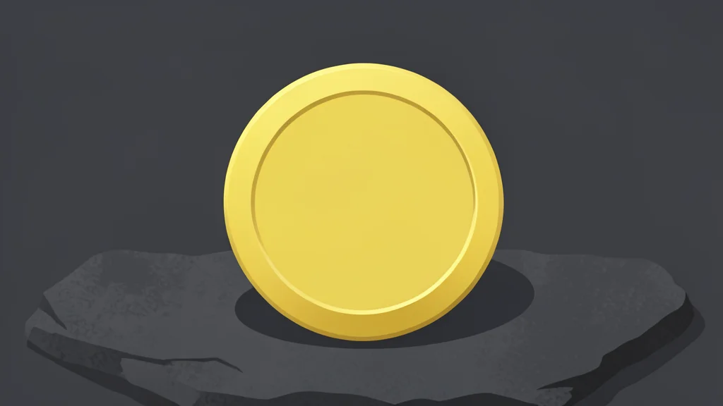 A rough, unrefined nugget of gold resting on a dark surface