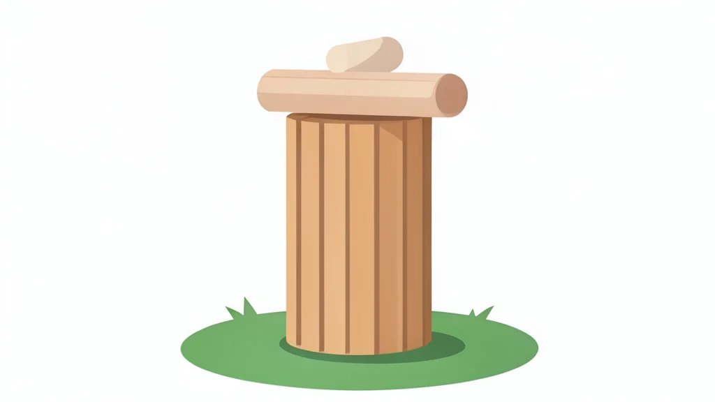 A cricket stump with bails resting on top, standing on a grassy pitch