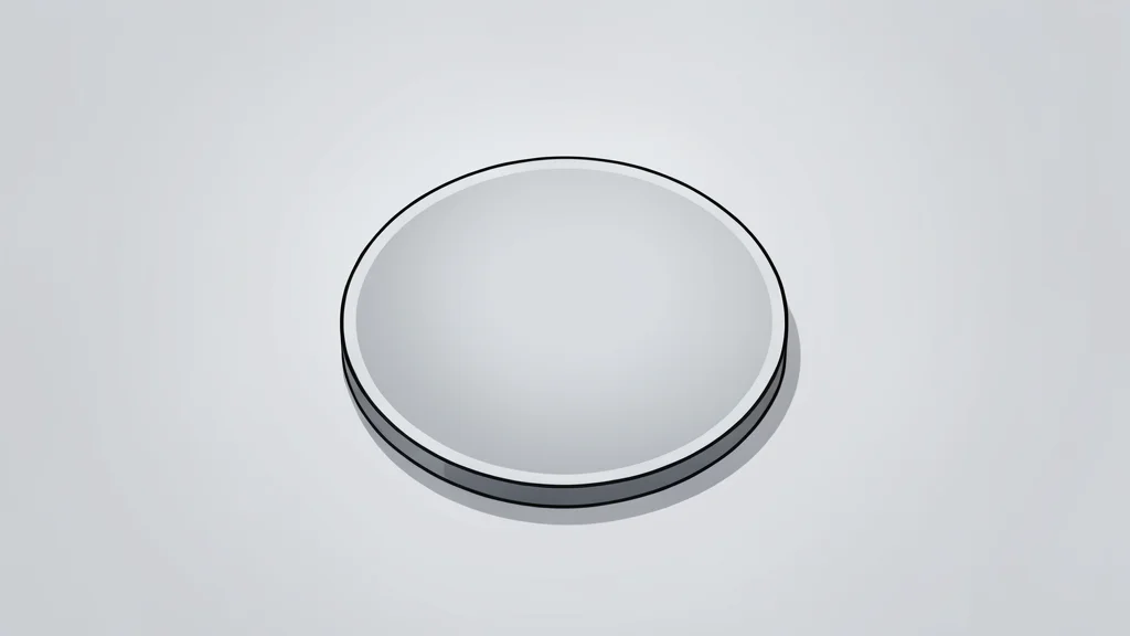 A silicon wafer resting on a cleanroom table