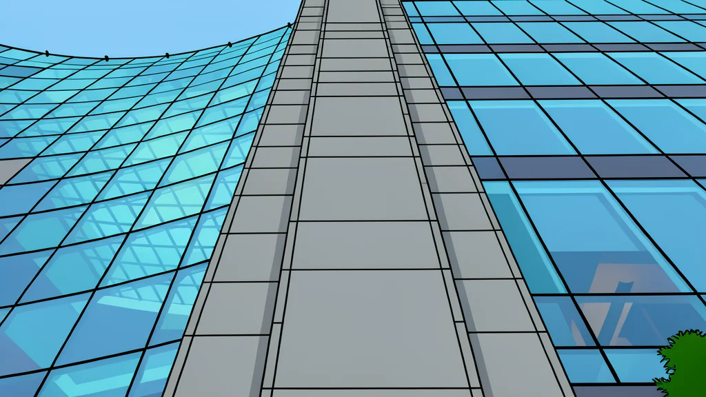 A digital representation of a stock certificate floating above a blockchain network