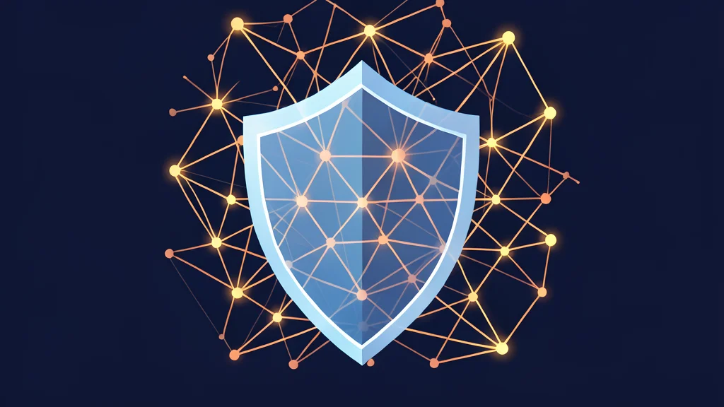 A digital shield protecting a glowing neural network structure
