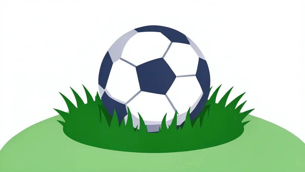 A white soccer ball resting on green grass
