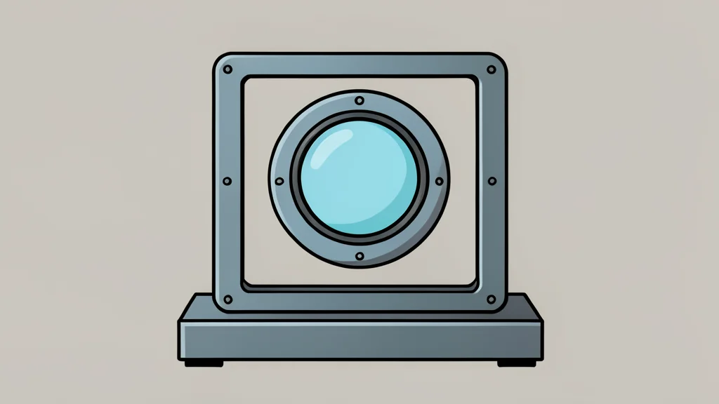 A high-precision optical inspection machine with a glass lens and metal frame
