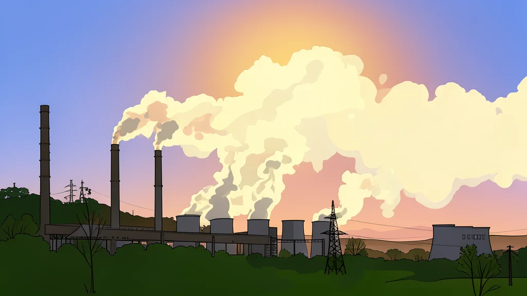 A high-voltage transmission tower standing in a green field