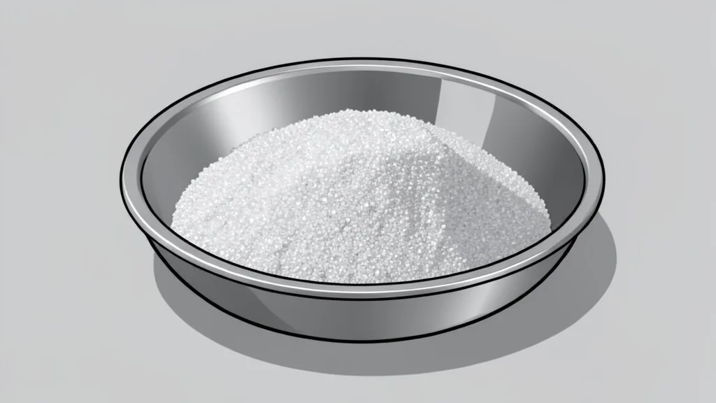A pile of fine, silvery metallic powder