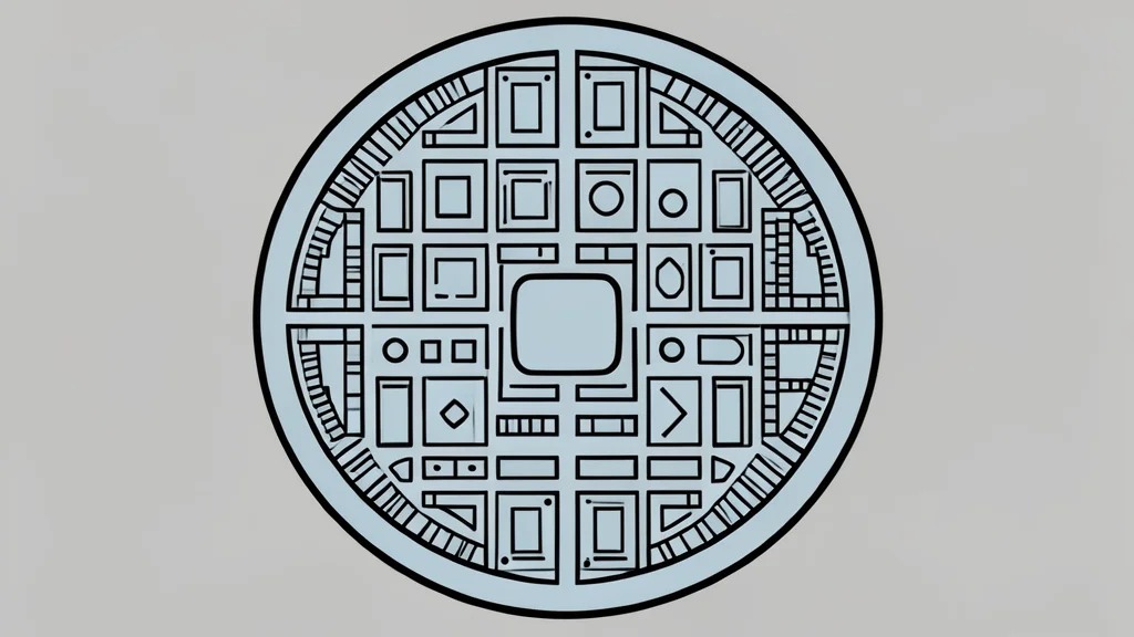 A close-up view of a silicon wafer featuring a precise grid of integrated circuits.