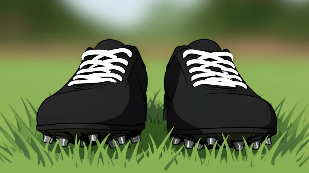 A football helmet resting on green grass