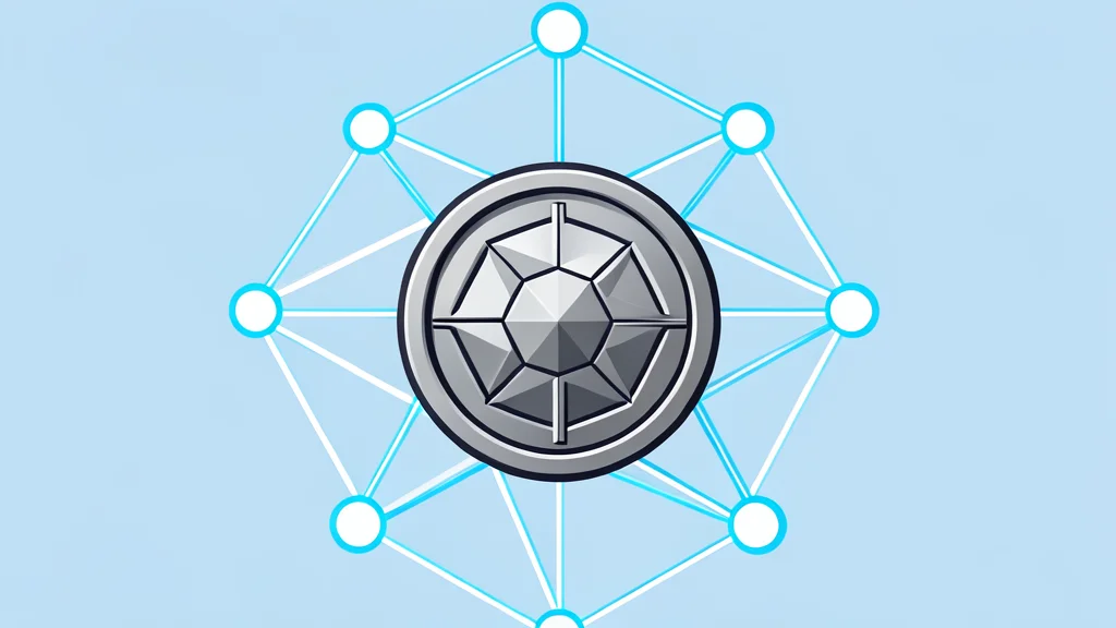 A digital representation of a South Korean won coin integrated into a glowing, interconnected network of nodes