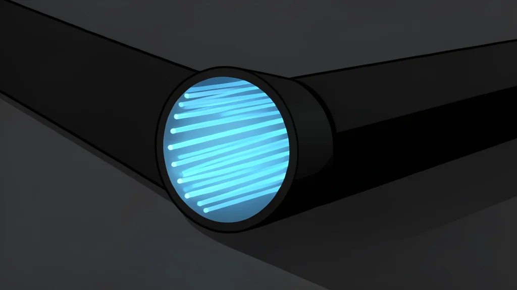 A server rack with blinking status lights in a dimly lit room