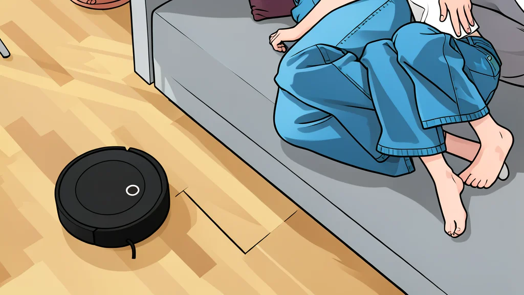 A white spherical robot vacuum cleaner resting on a wooden floor