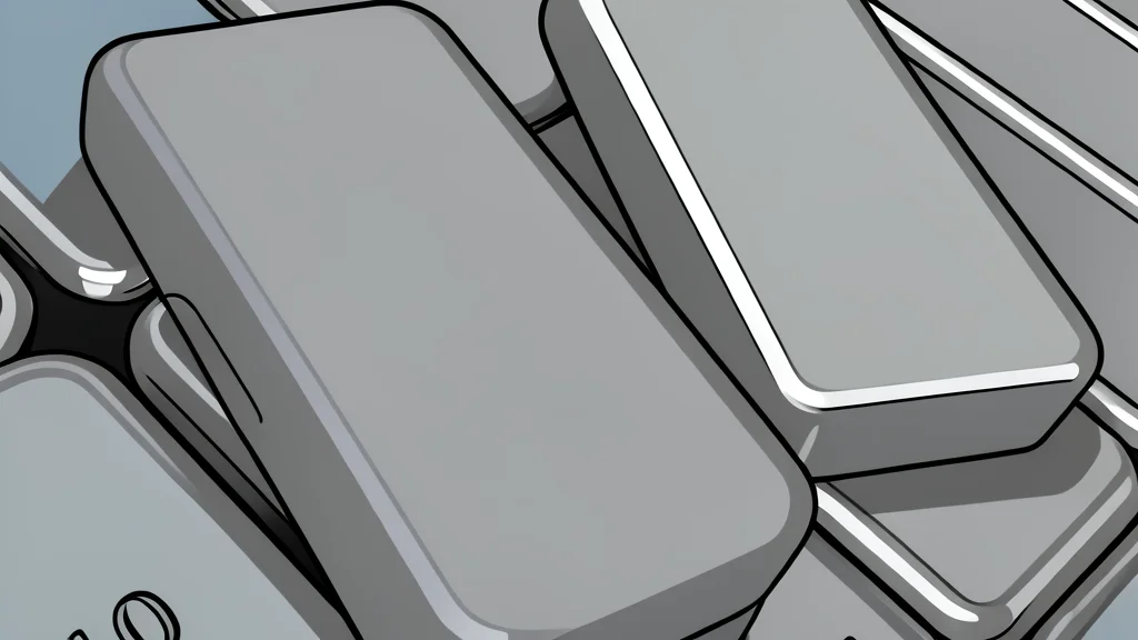 A stack of polished silver bars resting on a dark surface