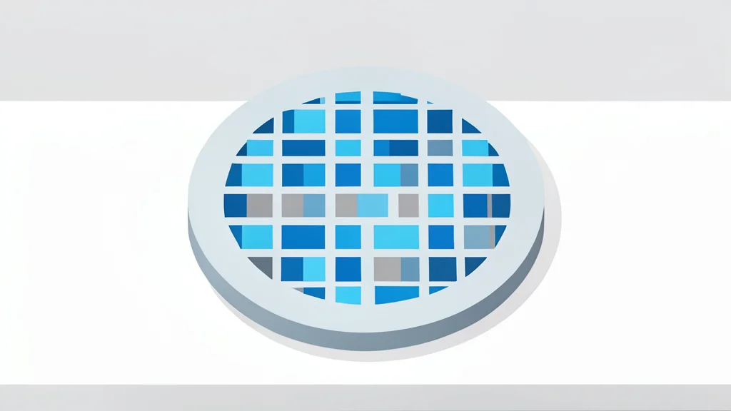 A modern semiconductor wafer resting on a cleanroom table