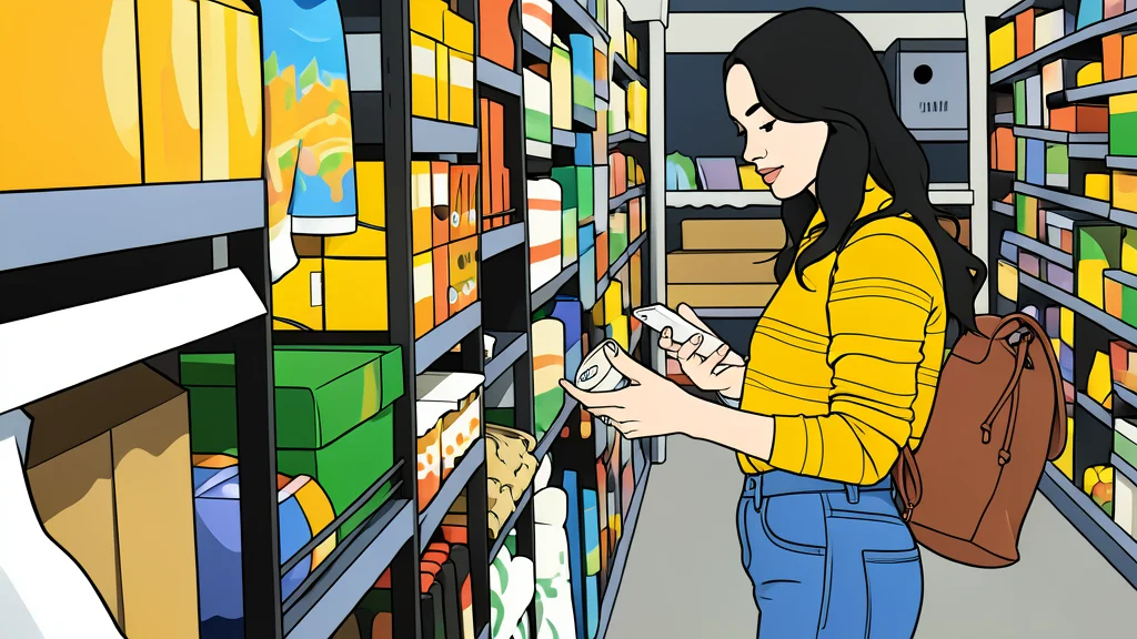 A neatly arranged shelf of generic household cleaning bottles and personal care containers