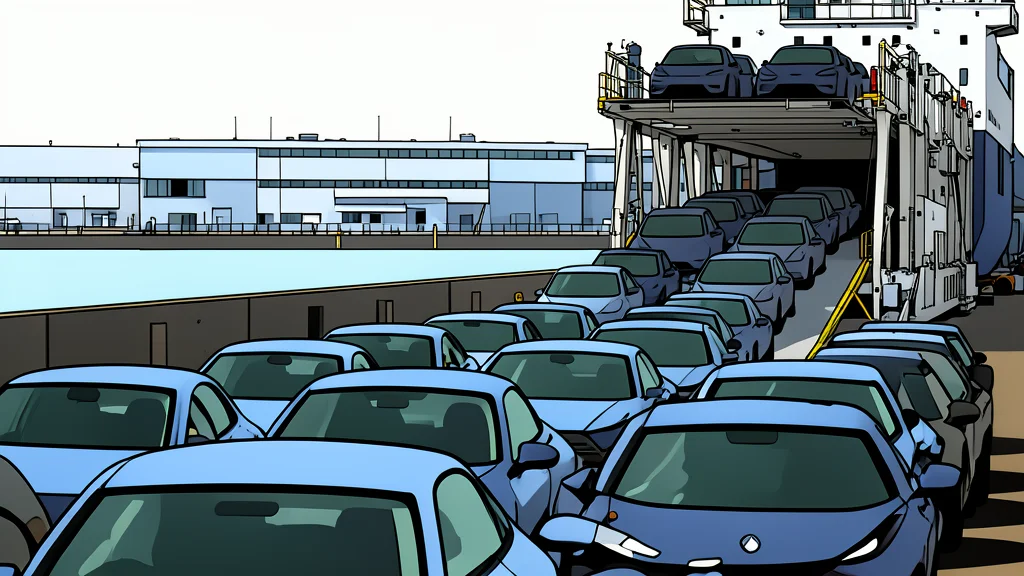 A row of modern electric vehicles parked in a lot