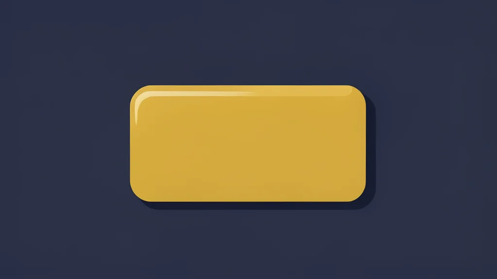 A polished ingot of yellow metal resting on a dark surface