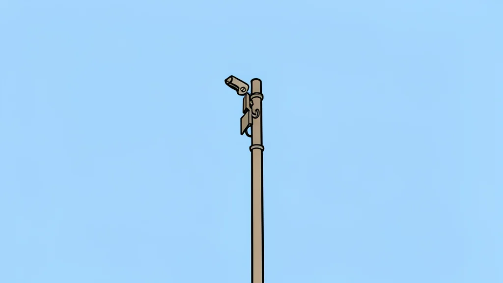 A modern glass building facade with a single security camera mounted on the exterior wall