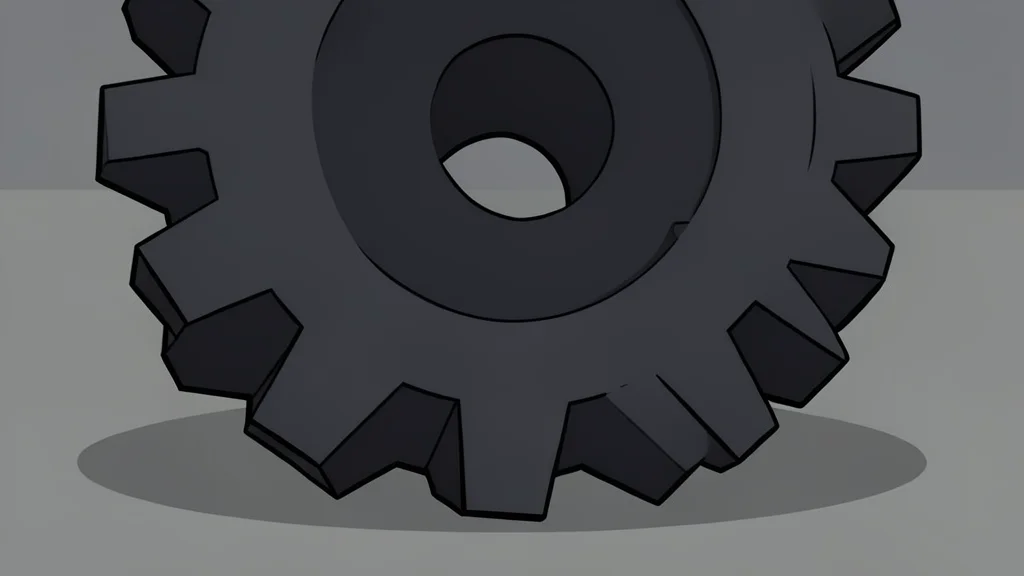 A precision-cast metal turbine blade resting on a workbench