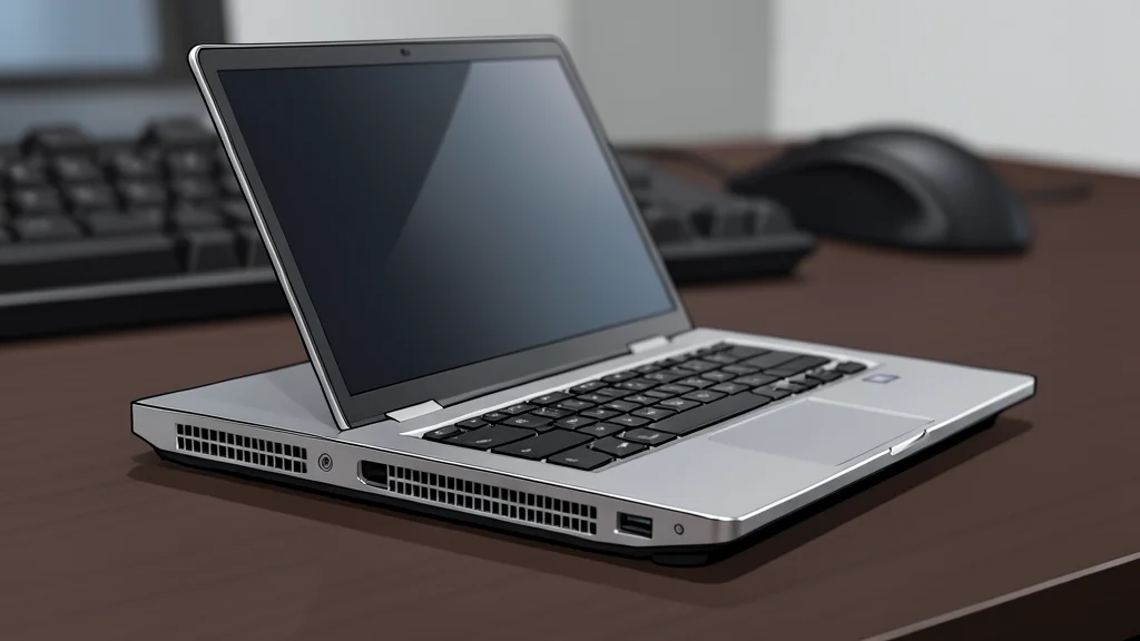 A flat vector illustration of a motherboard, graphics card, and laptop arranged on a white surface