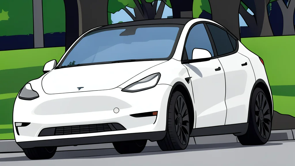 A modern electric vehicle charging station with a cable plugged into a car port, set against a blurred urban street background.
