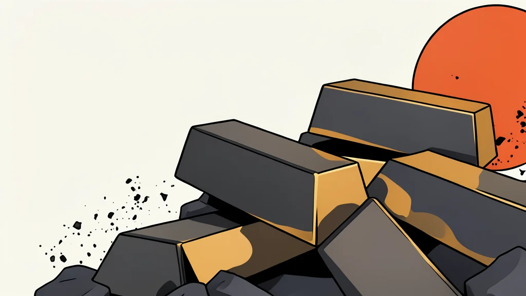 A polished gold bar resting on a dark surface
