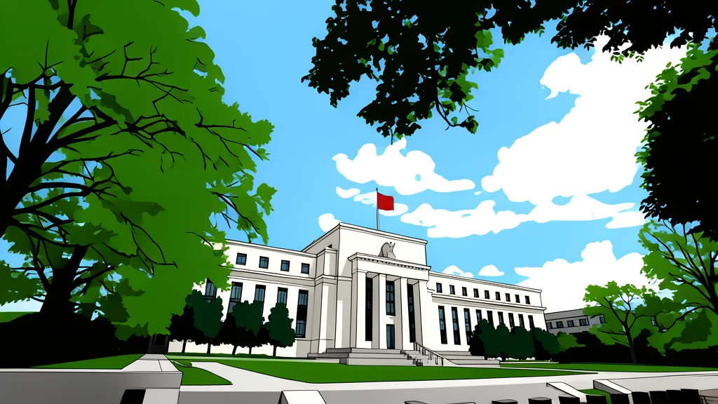 A large, classical bank building with columns and a dome, standing against a clear sky