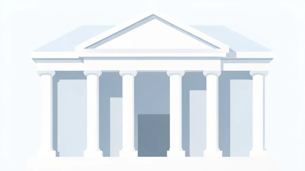 A white marble government building facade with tall columns