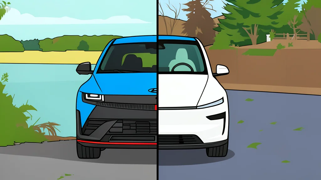 Two electric vehicles parked side-by-side on a smooth asphalt surface