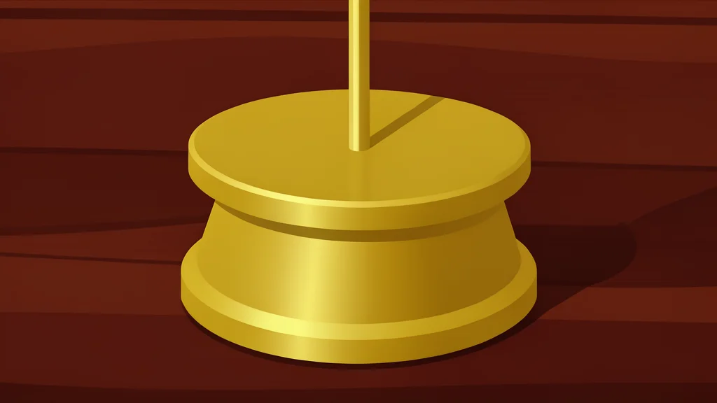 A stack of gold and silver coins resting on a wooden desk next to a fountain pen