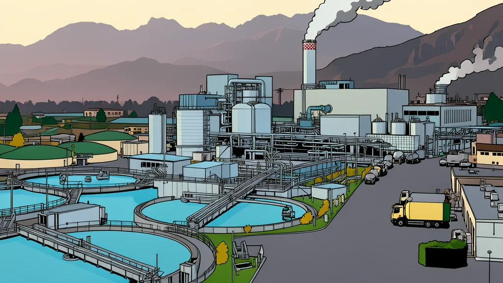 A modern gas turbine engine situated within a clean, industrial facility interior.