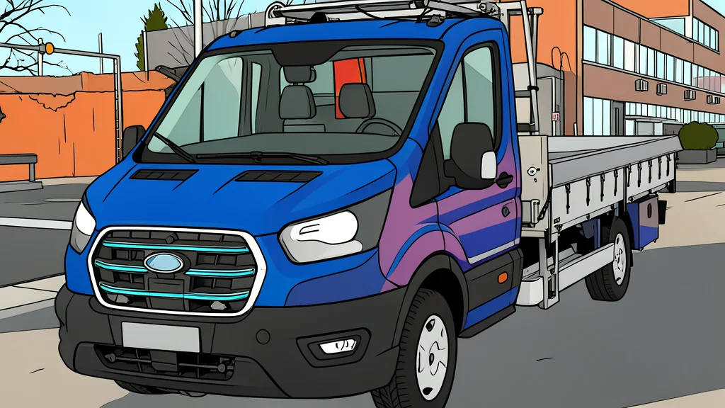 A white electric van parked on a city street next to a charging station