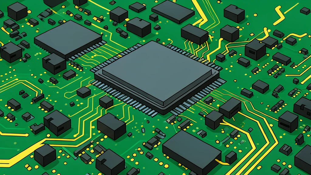 A close-up view of a silicon wafer featuring a precise grid of square microchips.