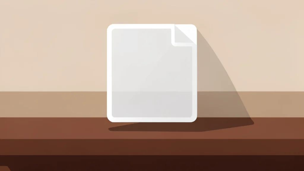 A digital representation of a stock certificate floating above a traditional wooden desk