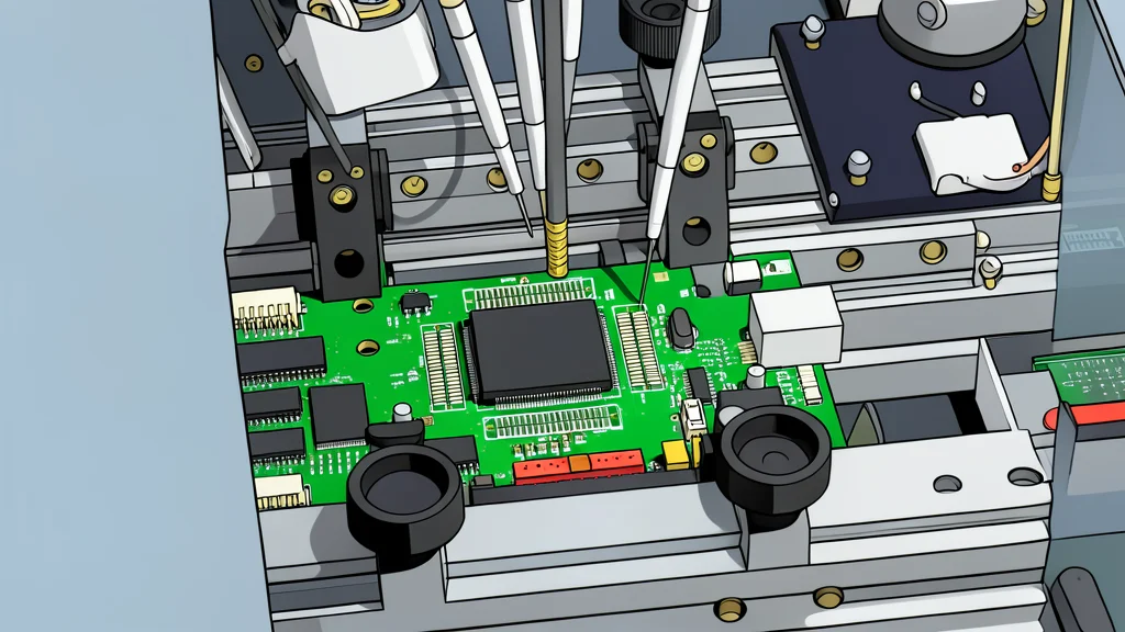 A high-precision optical lens assembly resting on a clean, white laboratory surface
