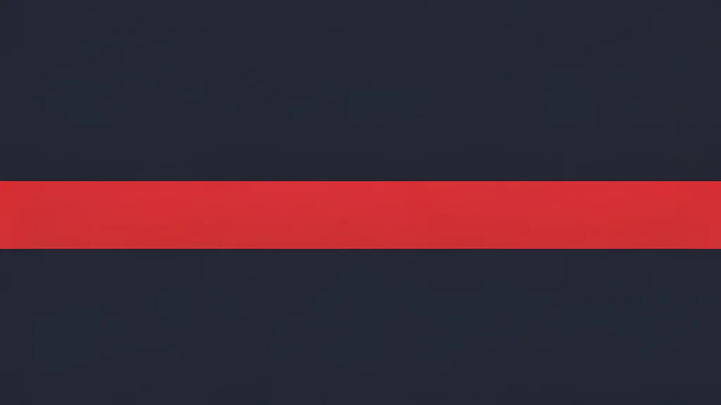 A single red stock ticker tape scrolling across a dark background