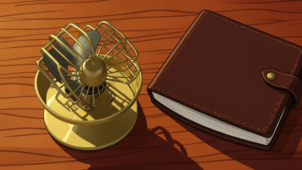 A stack of paper currency and a calculator on a wooden desk