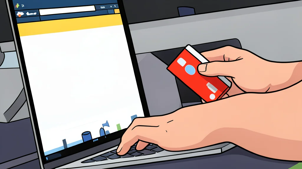 A physical credit card resting on a wooden table next to a smartphone