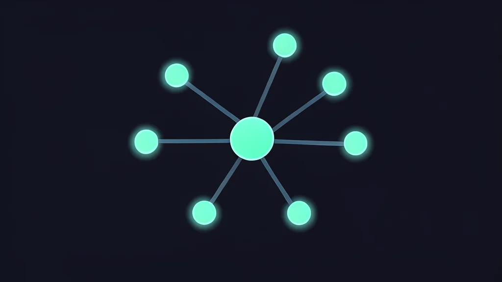 A complex neural network structure formed by glowing nodes and connections