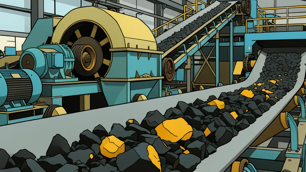 A raw pile of metallic ingots and ore chunks in an industrial warehouse