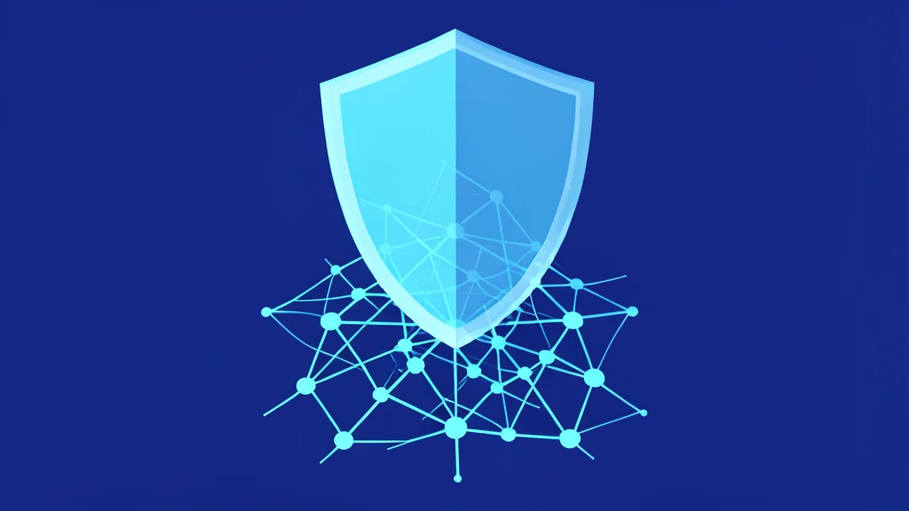 A digital shield protecting a glowing neural network structure