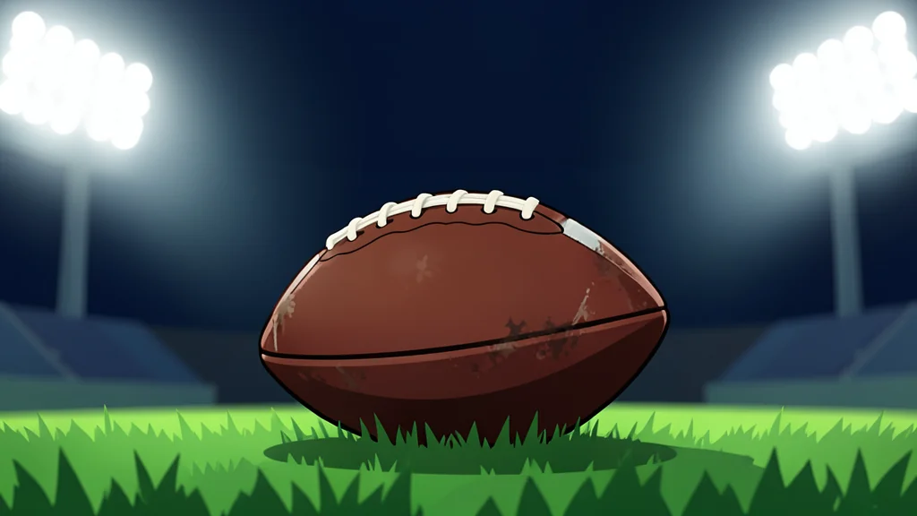 A wide-open stadium at night with bright floodlights shining down on a green grass field.