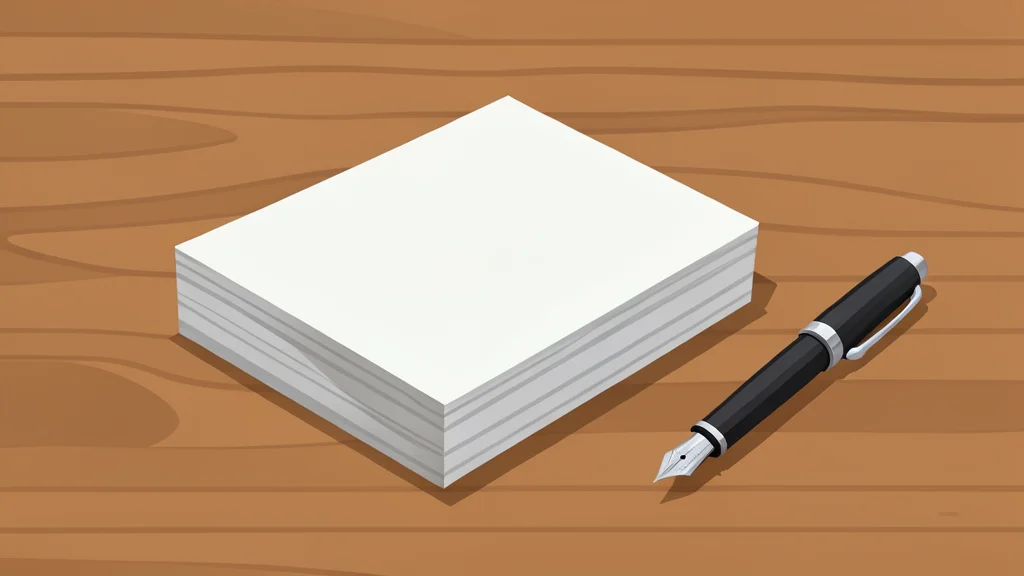 A stack of government bond certificates resting on a wooden desk next to a fountain pen