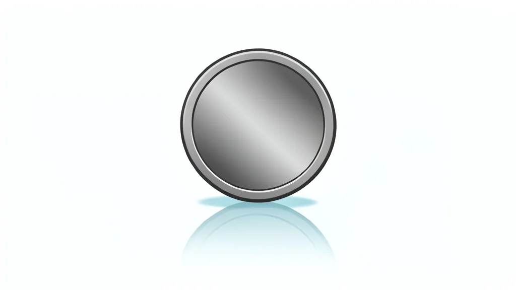 A digital coin resting on a glass surface