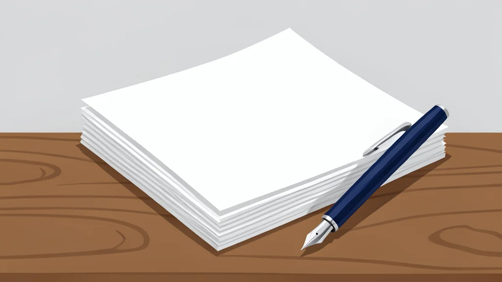 A stack of government bond certificates resting on a wooden desk next to a fountain pen