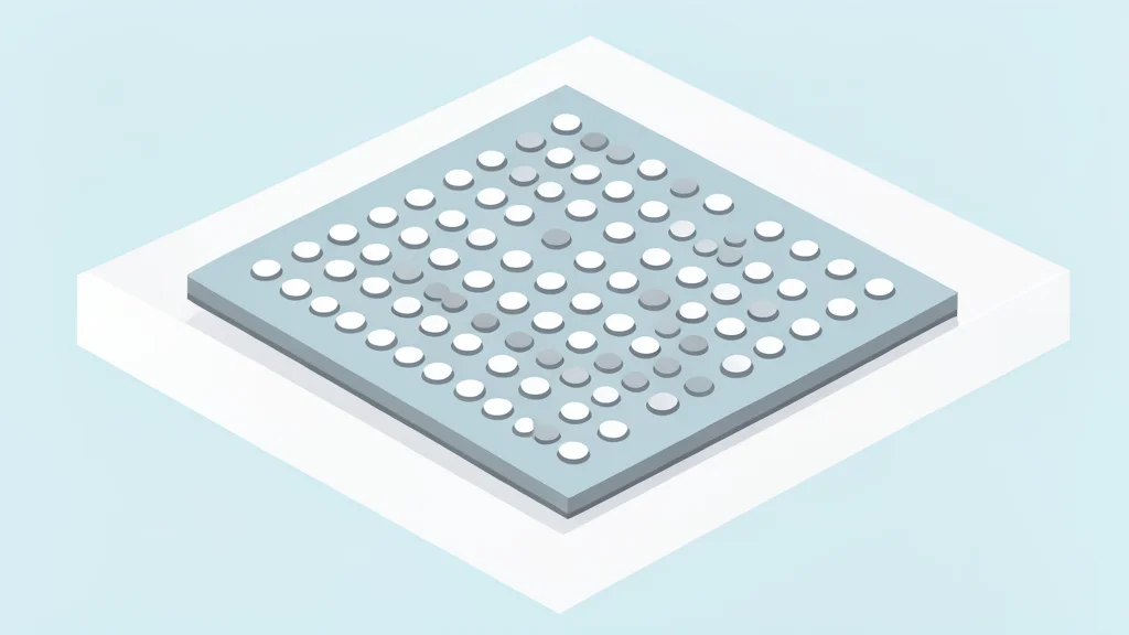 A large, square silicon wafer resting on a clean, white laboratory surface