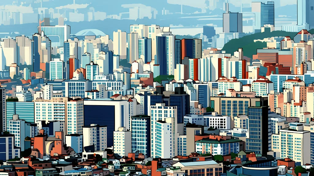 High-rise residential buildings under construction with scaffolding and cranes in an urban setting