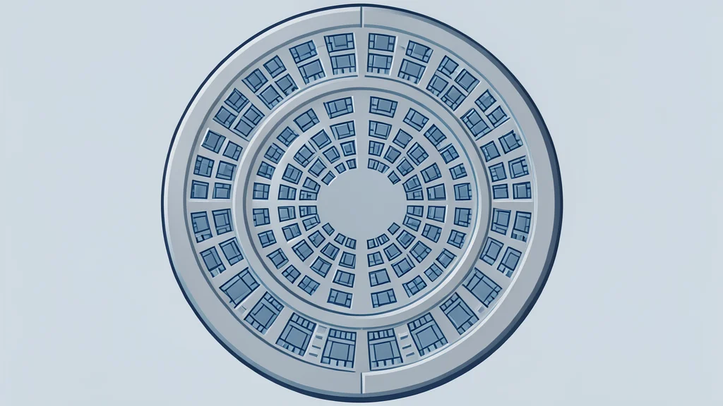 A close-up view of a silicon wafer with a grid of square integrated circuits