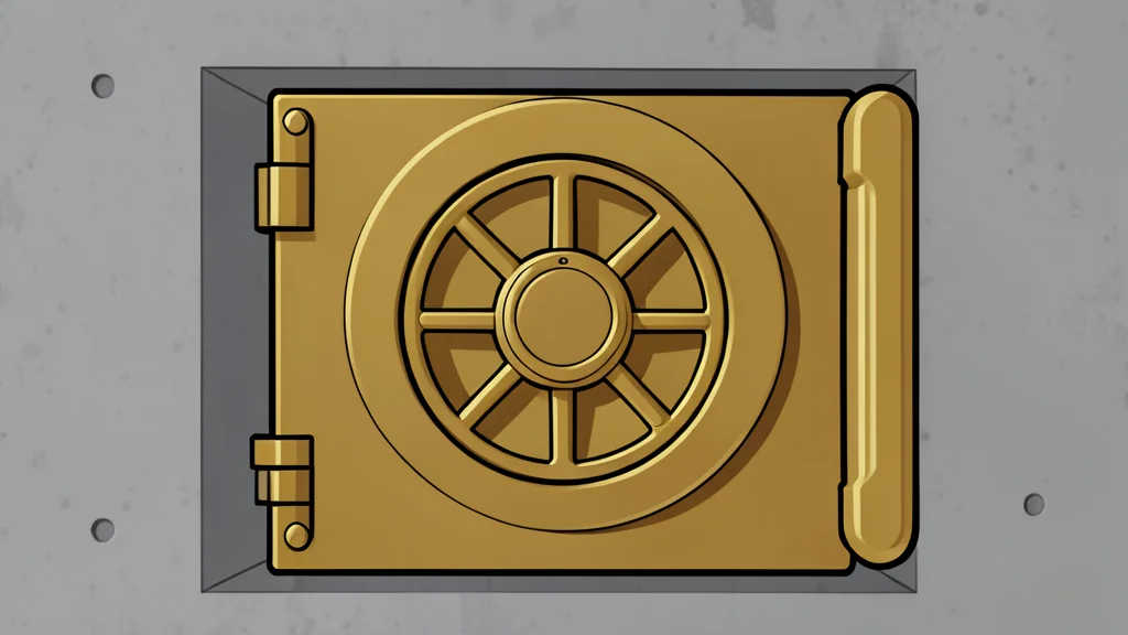 A digital coin resting on a stack of physical gold bars